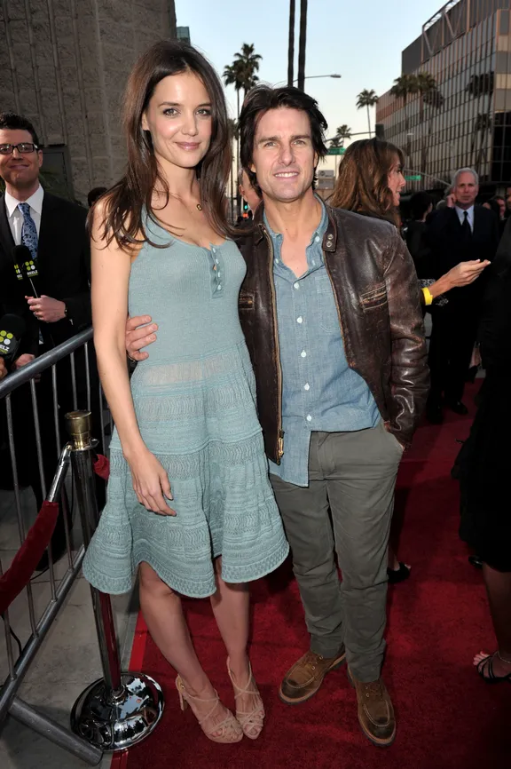 Katie Holmes and Tom Cruise at the premiere of "The Kennedys" on March 28, 2011, in Beverly Hills, California | Source: Getty Images

