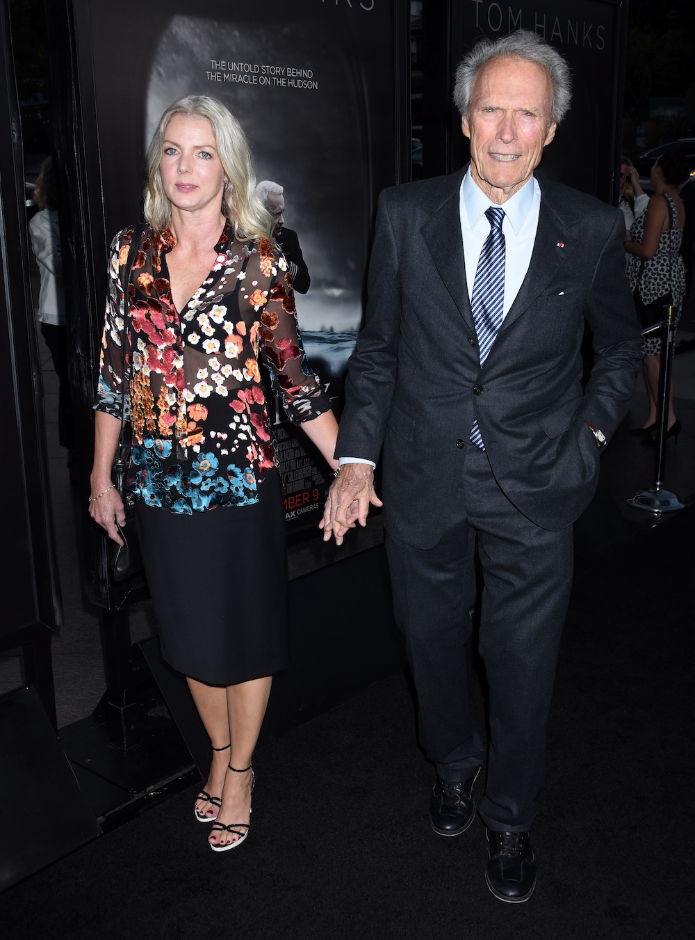 LOS ANGELES – SEP 8: Clint Eastwood and Christina Sandera arrives to the “Sully” Los Angeles Industry Screening on September 8, 2016 in Los Angeles, CA